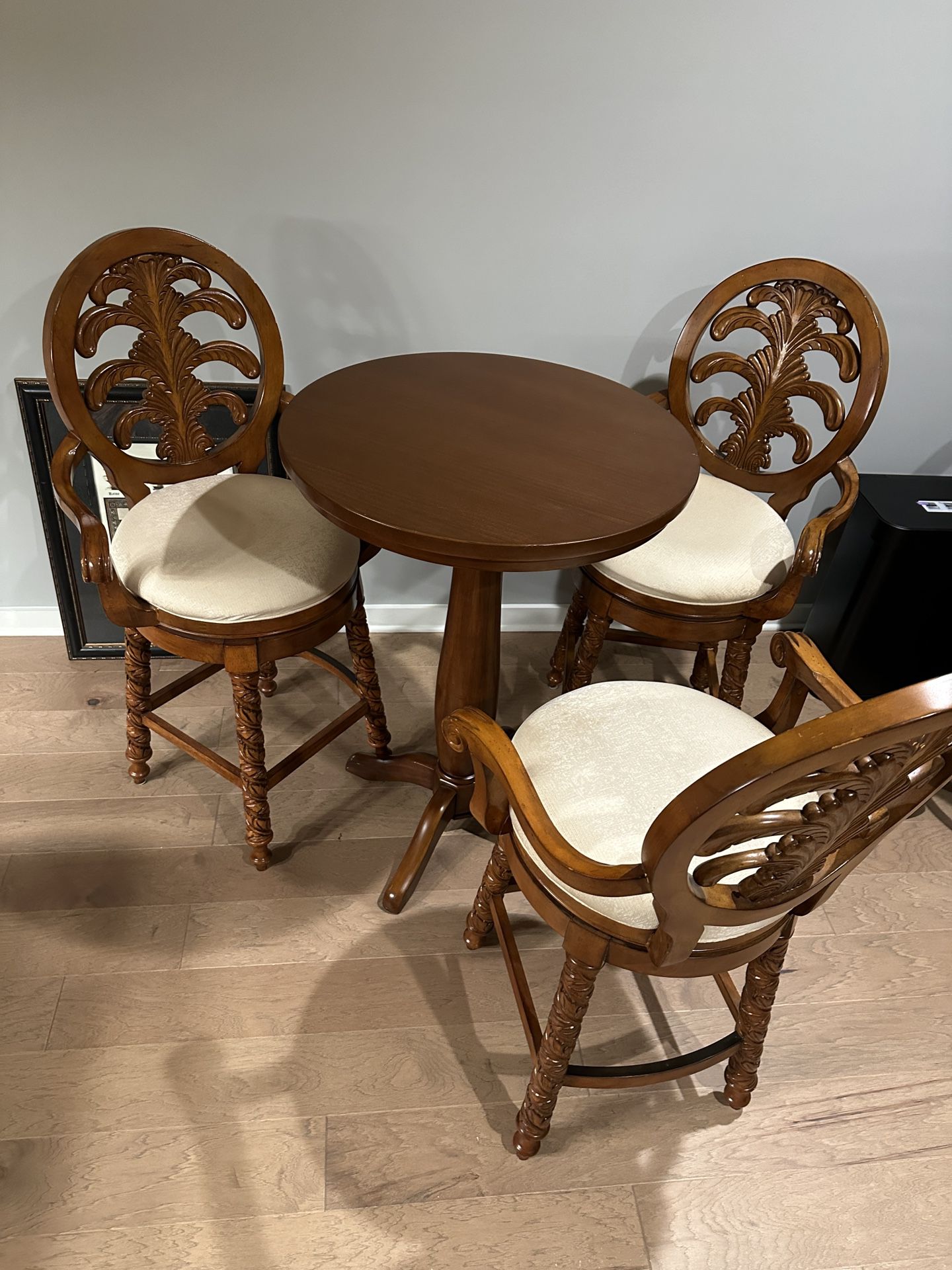 Pub Table With Three Chairs