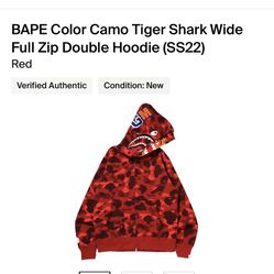 Full Size Double Hoodie Bape Hoodie 