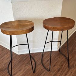 Wood & Metal Stools