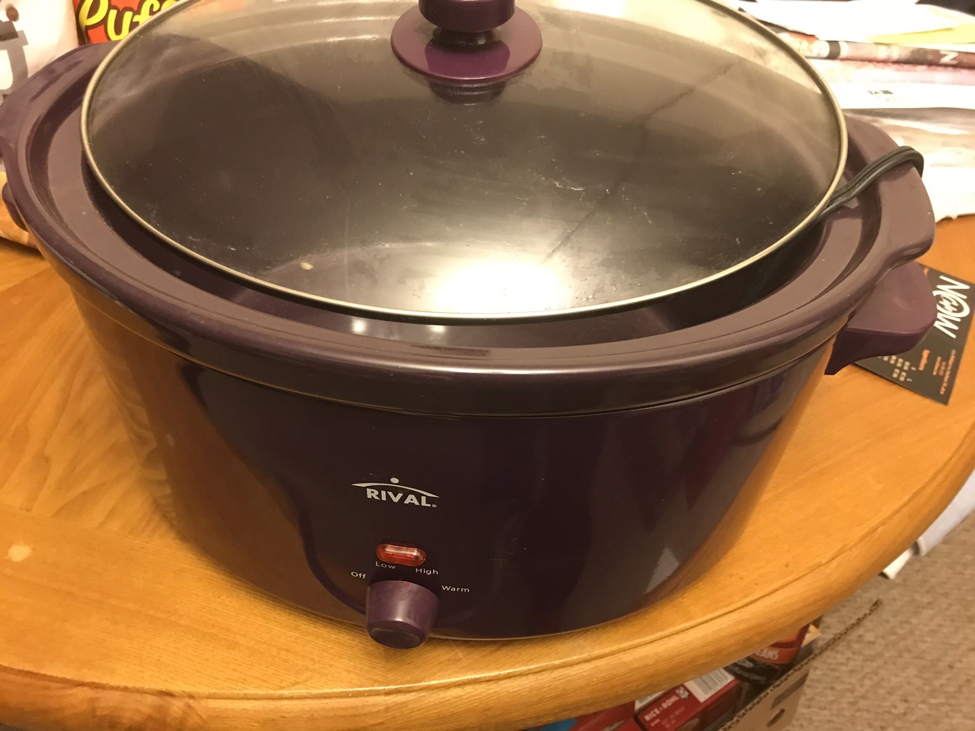 Rival Brand Slow Cooker Pot Ceramic Oval Shape 7 Qt