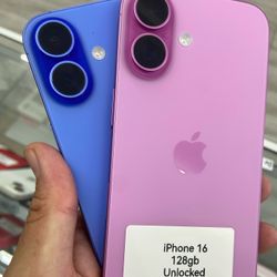 Pink iPhone 16 Unlocked. Cash Or $50 Down W Approval 
