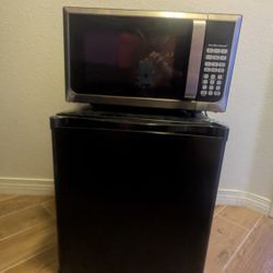 Mini Fridge And Microwave