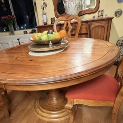Amazing deal on a solid wood dining table set