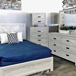 New 4pc Bedroom Set In Box Buy Now Pay Later $39 Down No Credit Needed 