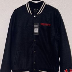 True Religion Western Wool Varsity Jacket 