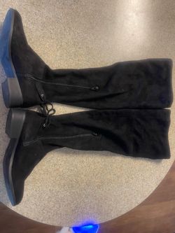 Faux suede over the knee women’s boots