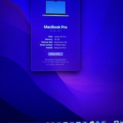Apple 2021 MacBook Pro(14-inch M1 Pro Chip With 8 Core CPU & 14core GPU, 16GB RAM, 512 SSD)