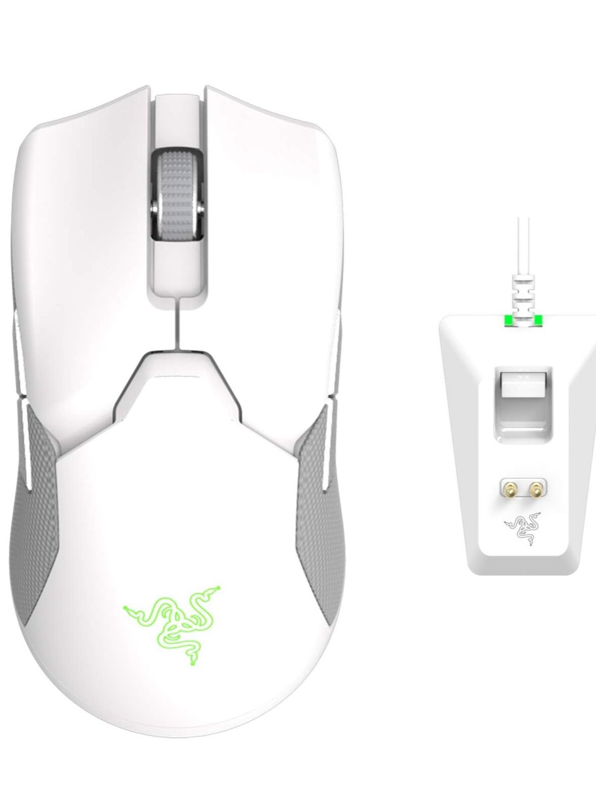 Razer Viper Ultimate Lightweight Wireless Mouse White with Razer Mouse Grip Tape Viper