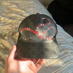 Gucci Kingsnake Print Hat