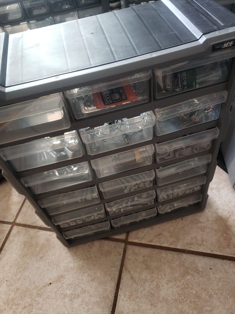 Hardware Boxes W / Drawers And More