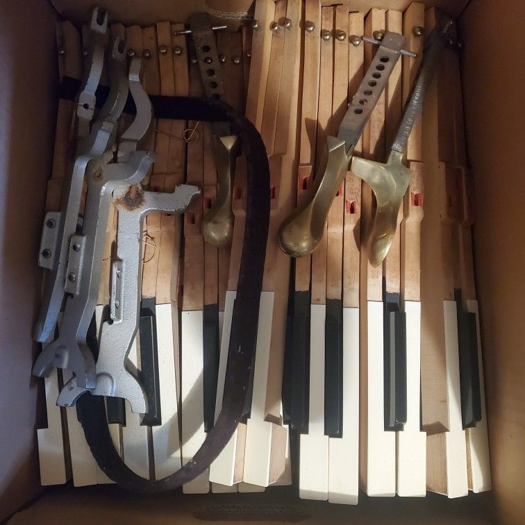 Vintage Piano Parts For Crafting, Etc.