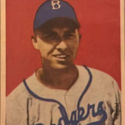 1949 Bowman #100 Gil Hodges  Baseball Card Excellent Condition!