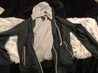 Forever 21 Dark Green Windbreaker