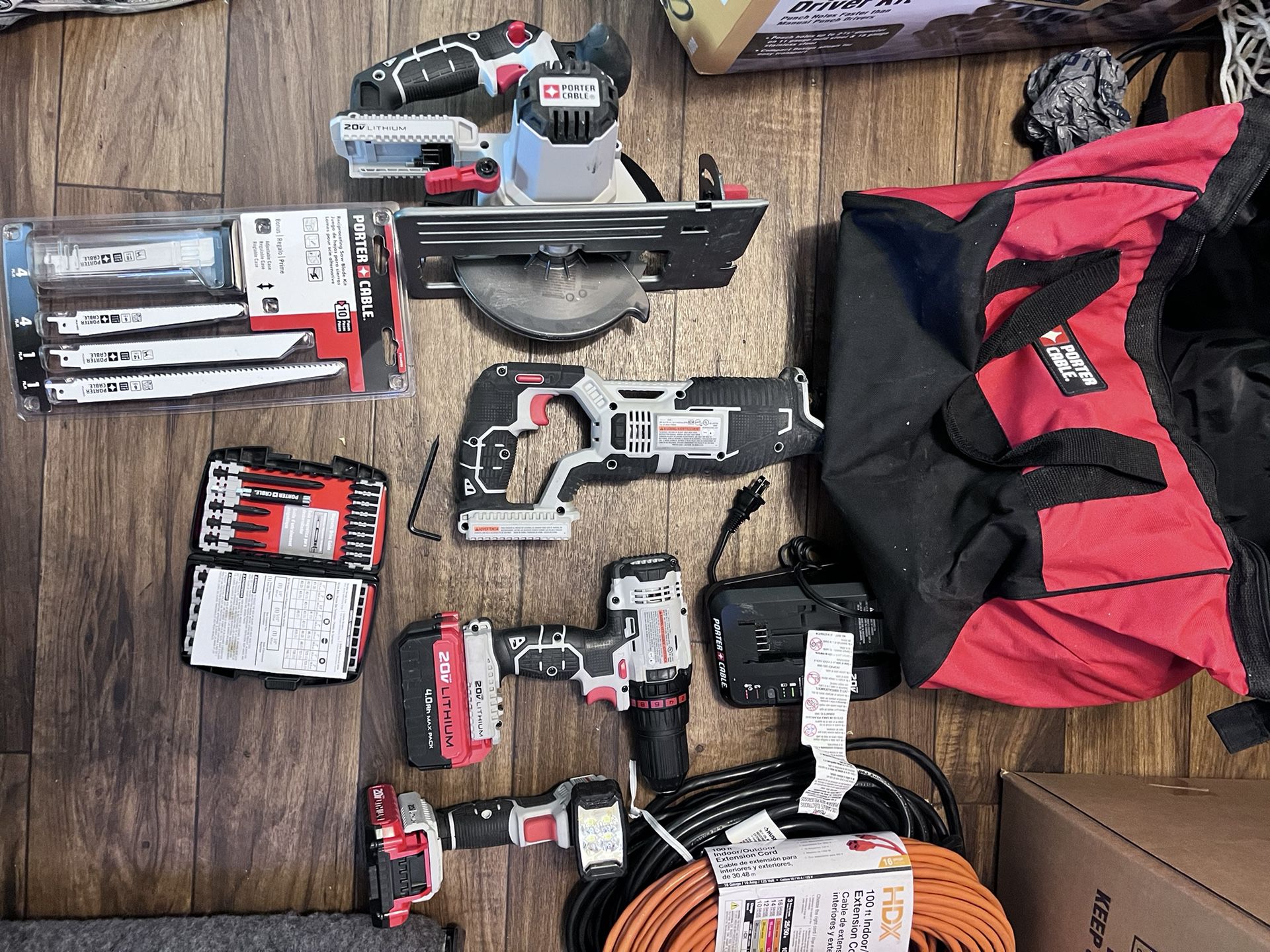 Porter Power Tool Set And Bag 