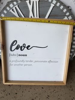 Love Sign Home Decor