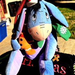 eyore Christmas plushy