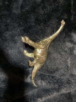 Not A Toy. Hard Metal/ Golden Dinosaur For Decoration