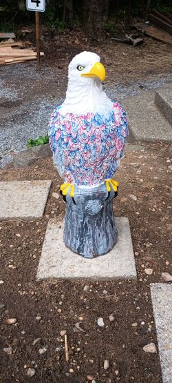 American Eagle Lawn Art