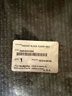 Subaru Ascent floor mats