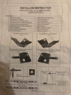 GMC Acadia Step Bars
