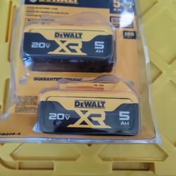 DEWALT 20VMAX XR 5.0AH BATTERIES NEW 