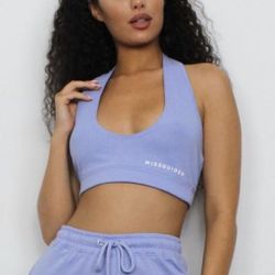 Missguided Ribbed Halter Top