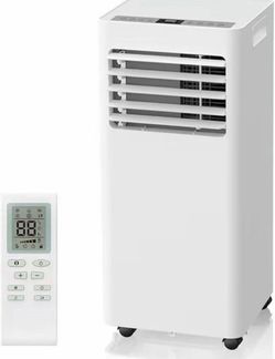 Portable Air Conditioners 8000 BTU,Quiet Portable AC Units for Rooms 3-IN-1 Cools Up to 500 Sq.Ft with Dehumidifier,Fan,Remote Control,24H Timer,Sleep