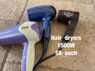 Hair  dryers 1500W   -  $8  each