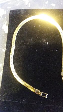 Gold plated bracelet