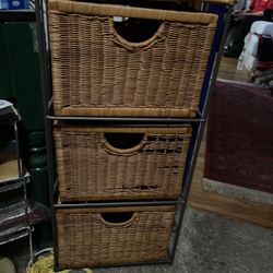 Wicker Storage Unit 