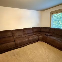 5 Piece Sectional Recliner Couch