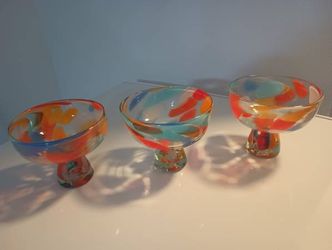 (MADE IN ITALY) MURANO GLASS (3 available). BRAND NEW - $25 (Harahan)