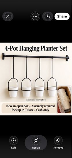 4-Pot Hanging Planter Set