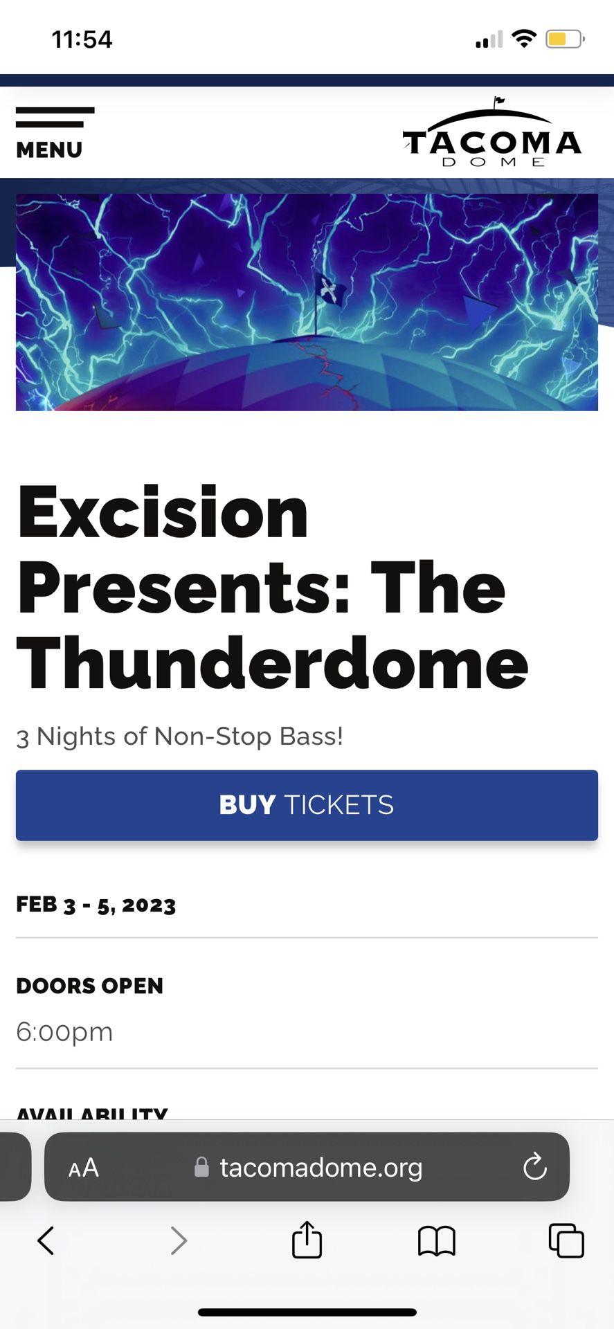 2 Friday Thunderdome Tickets