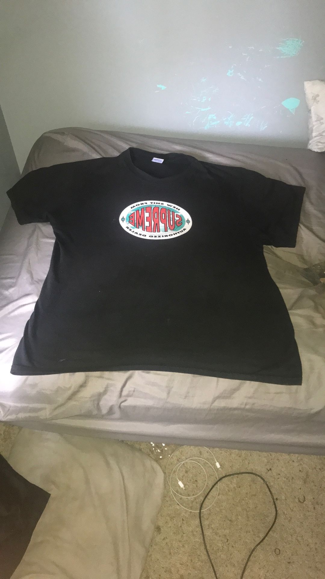 Black Supreme T Shirt Size Large