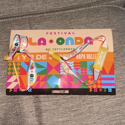La Onda Music Festival 2 General Admisiones. June 2nd  