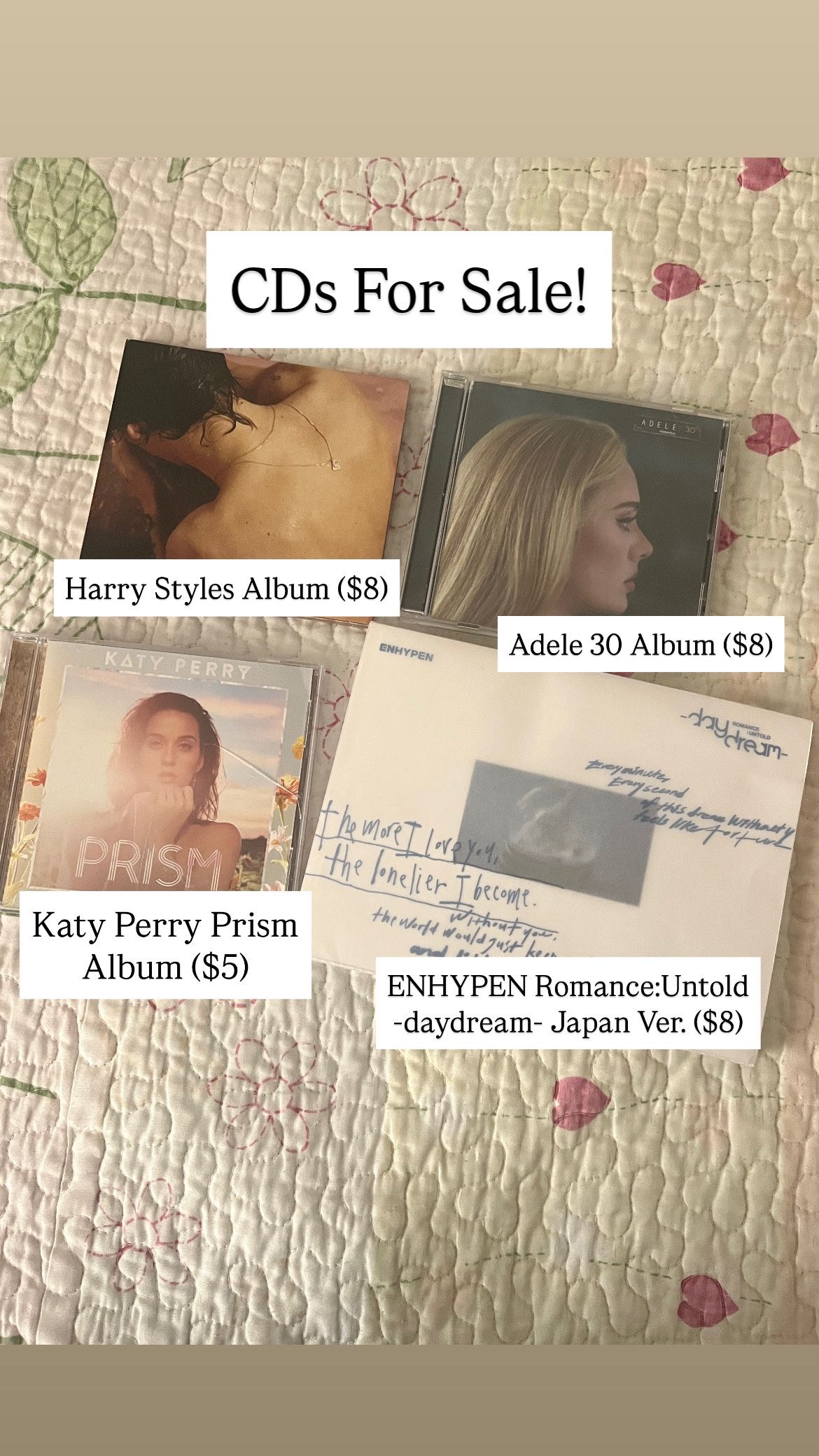 CDs For Sale