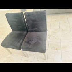 8 Chairs with Covers 