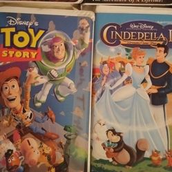 Disney VHS Lot Of Many In Original Plastic Boxes