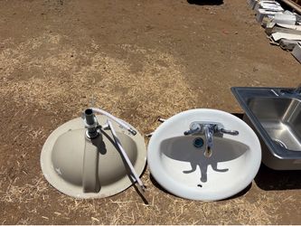 Brand New Drop In Sink with Faucet and Supply Lines