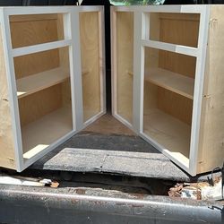 Custom Than White Bathroom Cabinets, Hand Made With Real Wood 