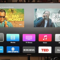Apple Tv ( Model: A1469 ) 1080 P HD Color Black With Controller And Power Cable # 1 
