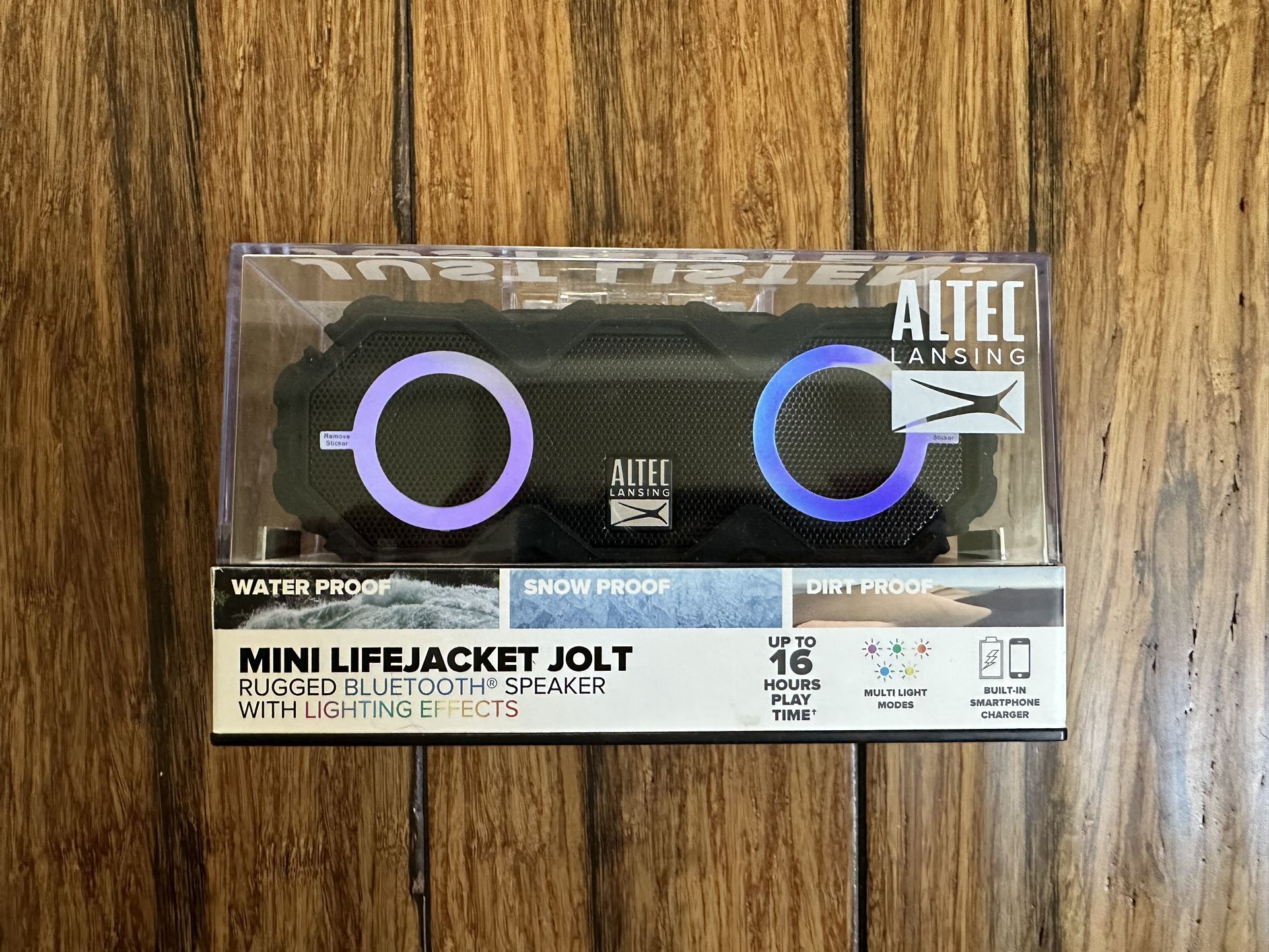 🔥NEW SEALED🔥Altec Lansing Mini Life jacket Jolt Bluetooth Rechargeable Speaker
