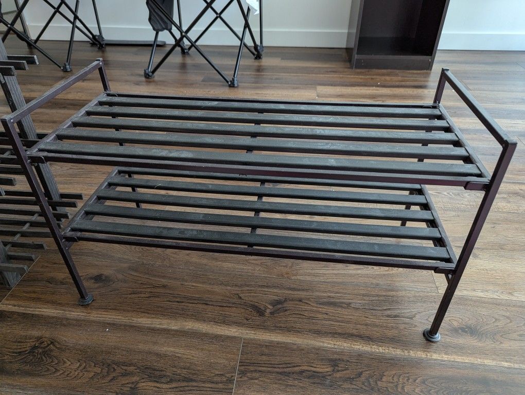 2 Level Shoe Rack - Metal