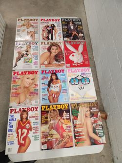 1996 Playboy Magazine Lot 12 Issues NEWSSTAND + SIGNED Donna D’Errico Photo Lot