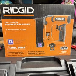 RIDGID 18V Cordless 23-Gauge 1-3/8 in. Headless Pin Nailer 