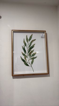 Framed Botanical Leaf Wall Art Print