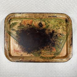 Disneyland TV Tray Vintage Tin Litho Disney