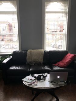 Bonded leather couch