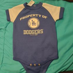 Dodgers Baby Clothes 3/6 Months